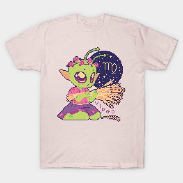 Virgo - Zodiac Alien T-Shirt by SaruHime